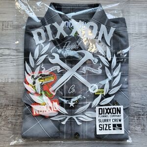 BNIB DIXXON MENS FLANNEL "SLURRY CREW" LARGE TALL